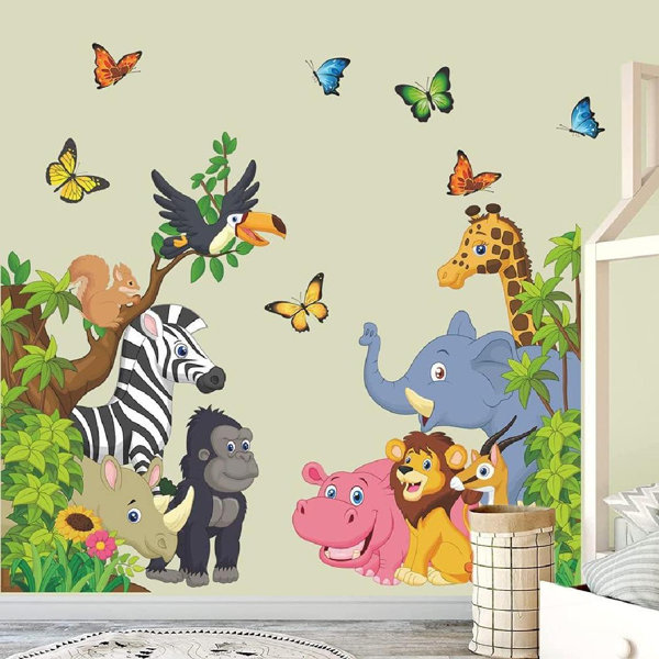 Zoomie Kids Cartoon Wall Decal Wayfair
